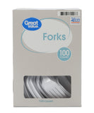 Everyday White Forks, 100 Count