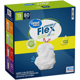 Tall Kitchen Trash Bags, 13 Gallon, 80 Bags (Strong Flex, Citrus Burst Scent)
