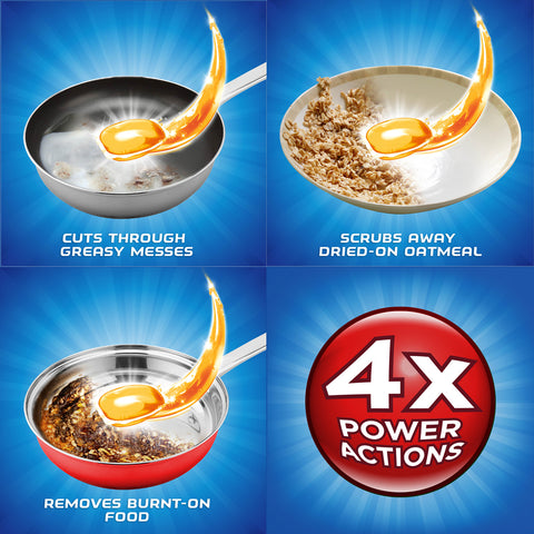 Gelpacs 84ct, Fast Action, Deep Clean, Orange Scent, Dishwasher Detergent Tablets