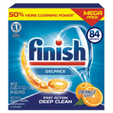Gelpacs 84ct, Fast Action, Deep Clean, Orange Scent, Dishwasher Detergent Tablets